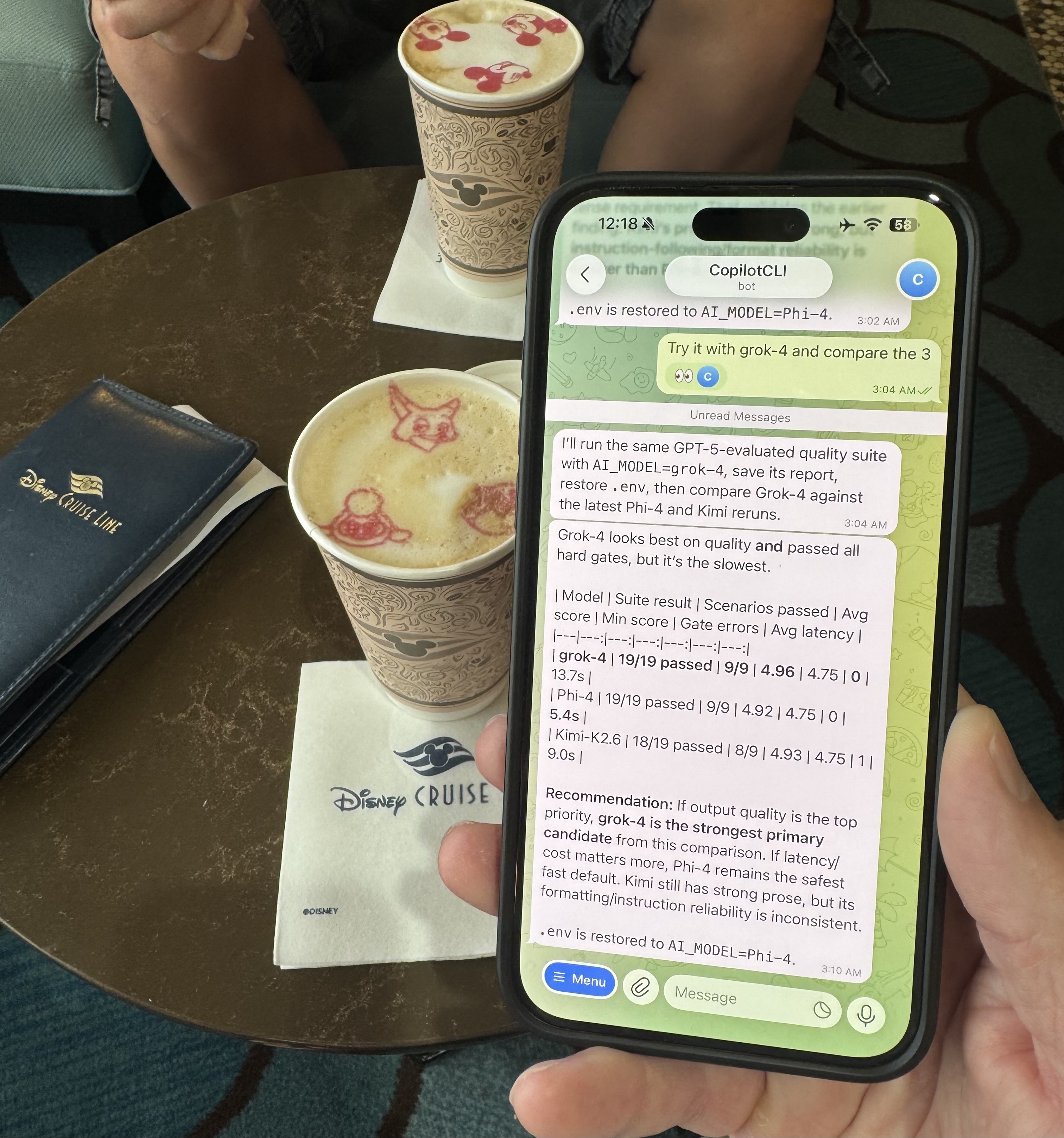 Coffee with GitHub Copilot CLI and Telegram